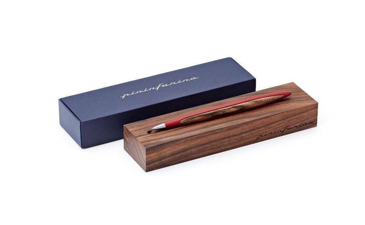 PININFARINA Segno Cambiano Ink Red pen with red accessories