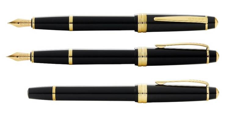 Cross Bailey Light fountain pen in black with gold details
