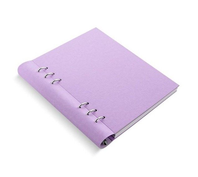 Clipbook fILOFAX CLASSIC A5, notatnik i terminarze bez dat, okładka w kolorze pastelowym liliowym