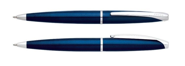 Długopis Cross ATX niebieski, elementy chromowane
