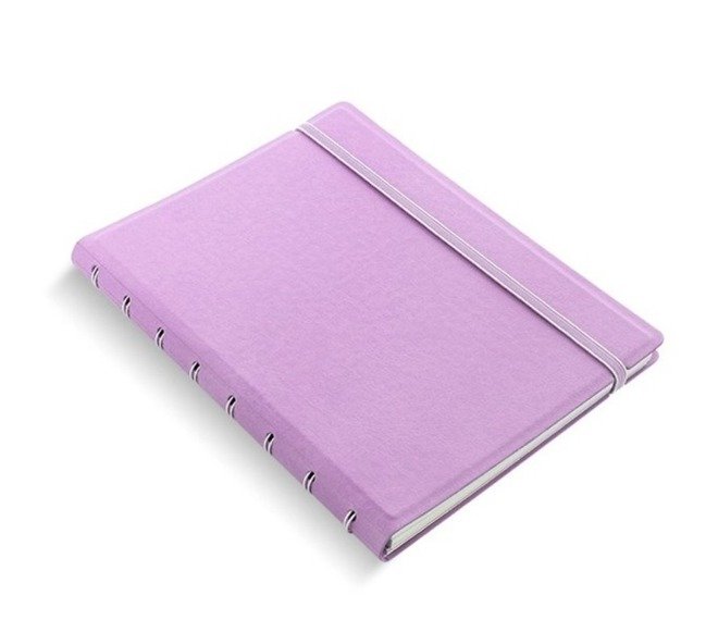 Notebook fILOFAX CLASSIC Pastels A5 blok w linie, pastelowy liliowy